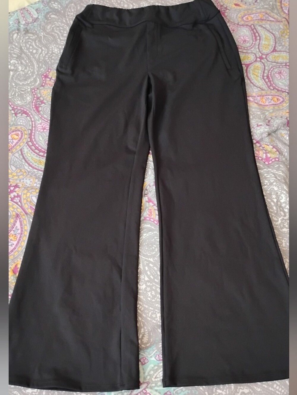 Black Women's Wide-Leg Pants - Classic Stretch From Halara